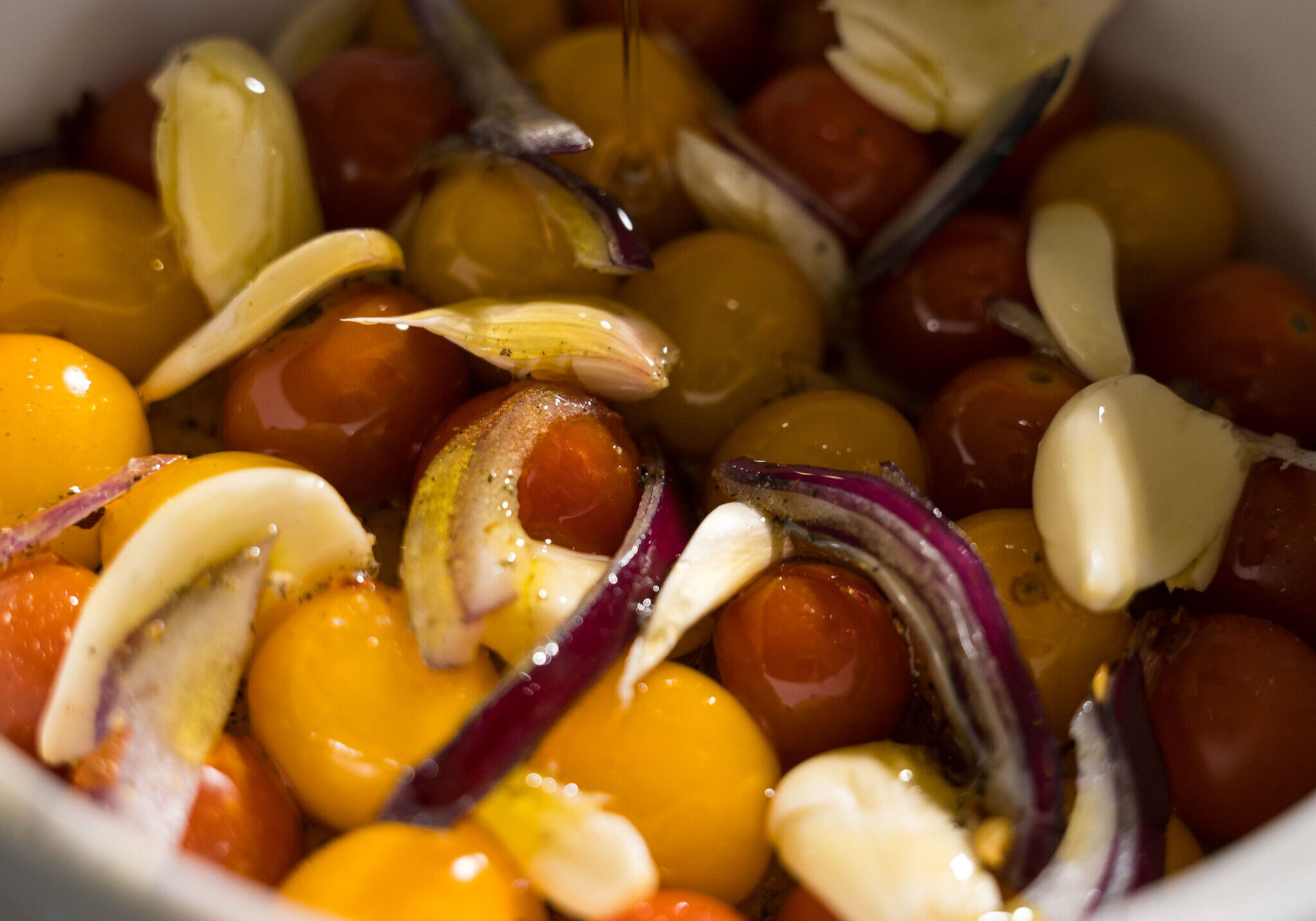 Marinated Garlic Tomatoes